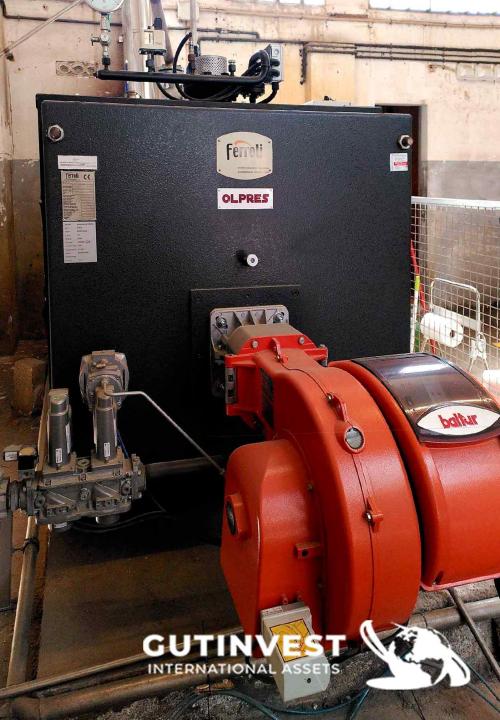 Steam boiler - 800kg/h for gas