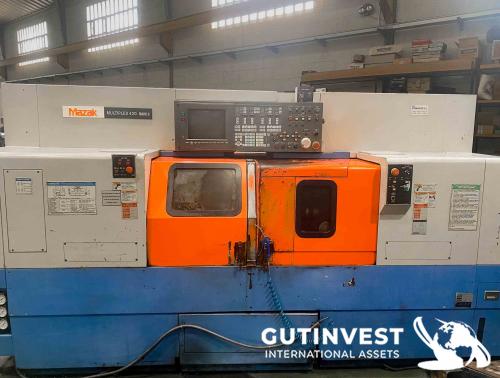 Torno CNC de doble husillo y doble torreta