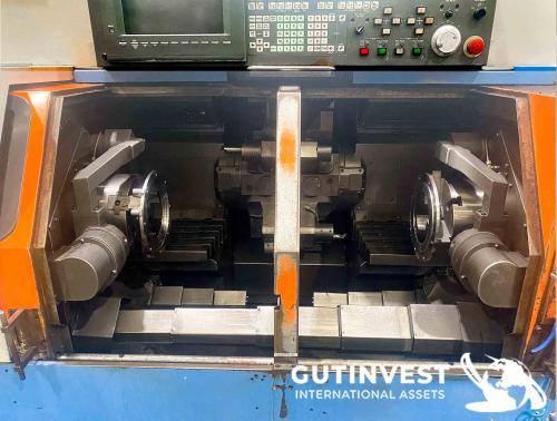 Torno CNC de doble husillo y doble torreta