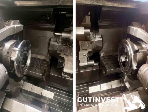 Torno CNC de doble husillo y doble torreta