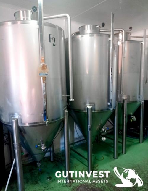 (x3) Depósitos fermentadores de cerveza con cip - 1.000lts/u