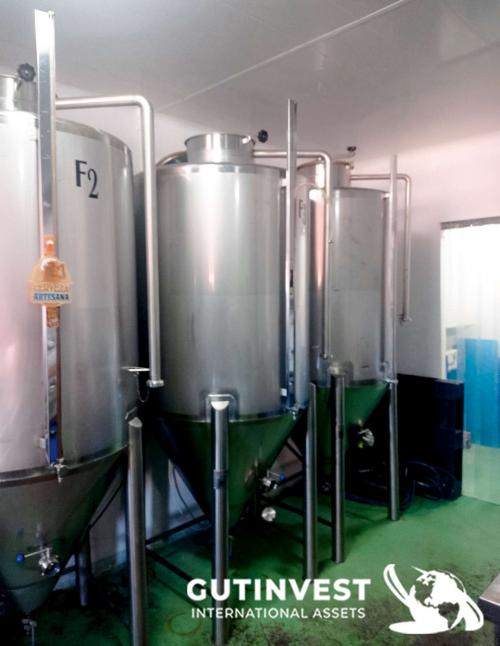 (x3) Depósitos fermentadores de cerveza con cip - 1.000lts/u