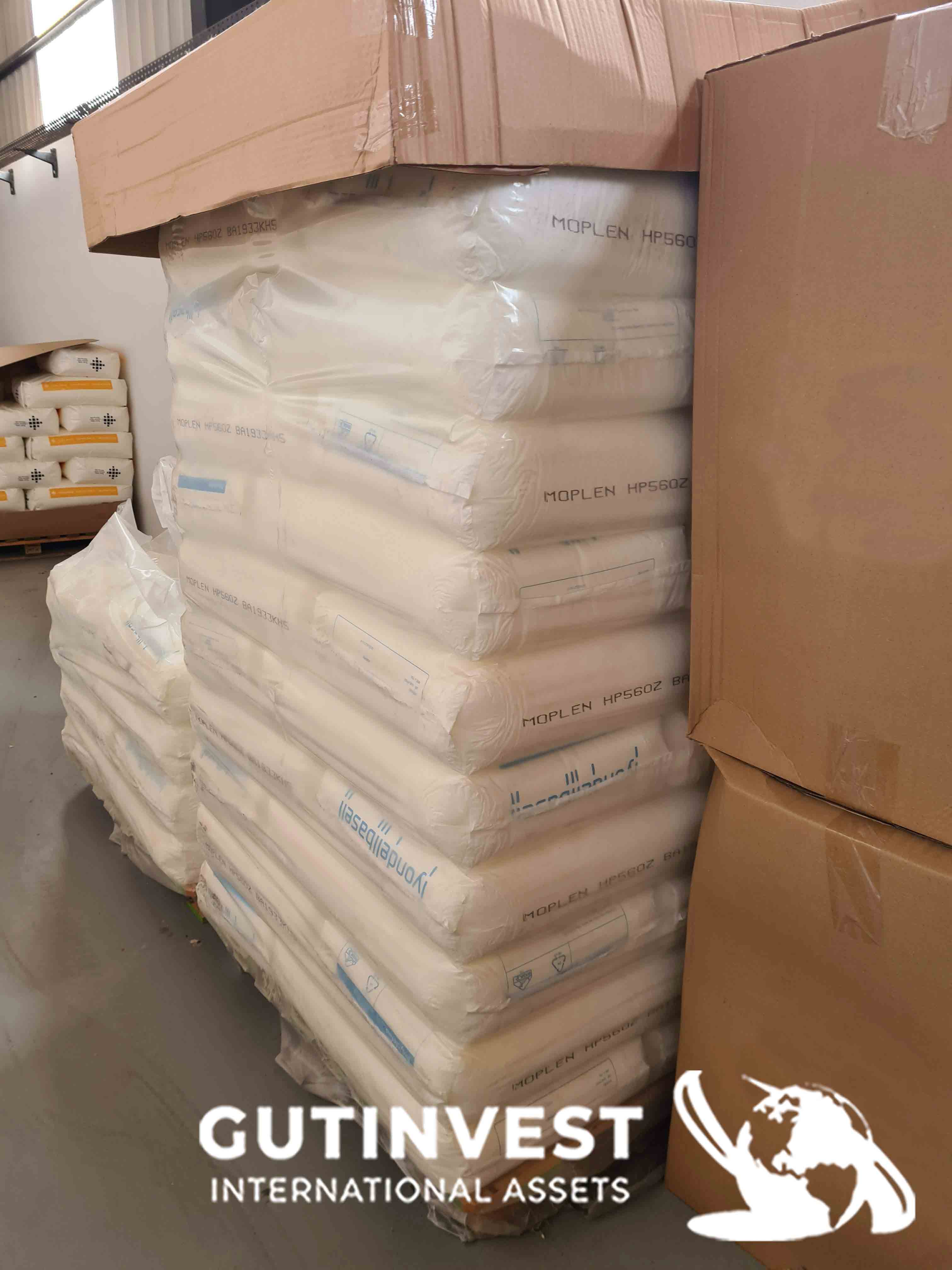 Lot of 162 25 KG polypropylene bags